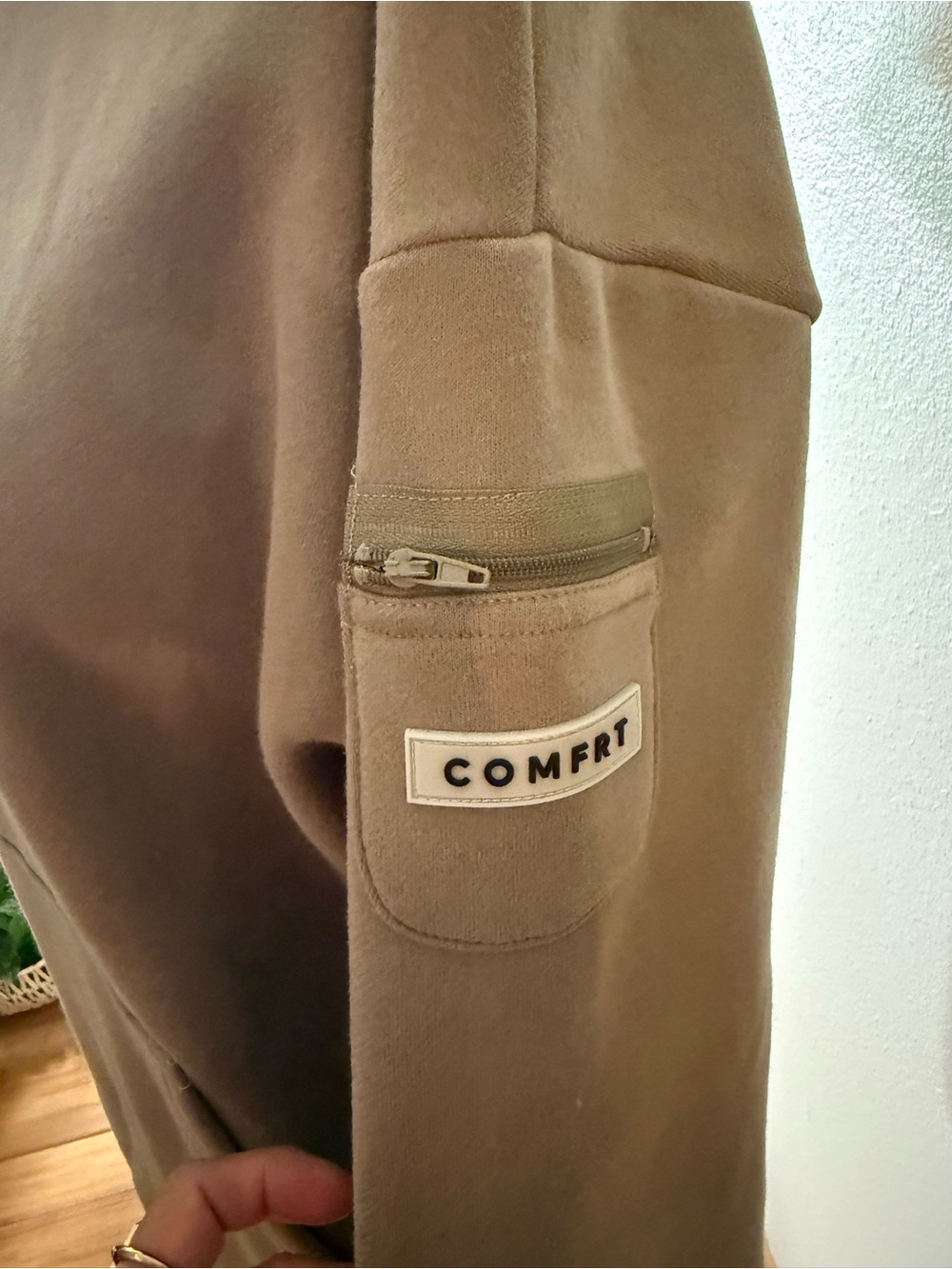 CMFRT travel essentials hoodie sweatshirt in MOSS color - Picture 3 of 8